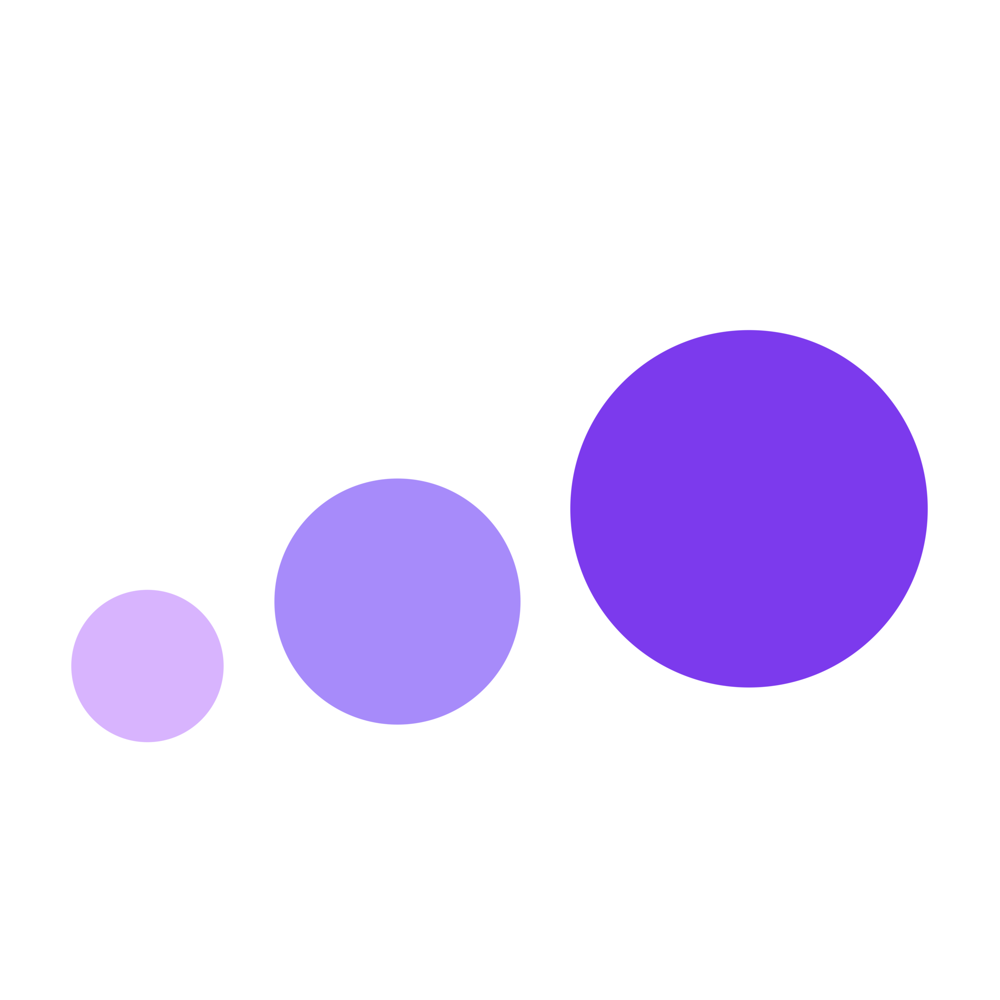 Certainly logo (three ascending purple dots)