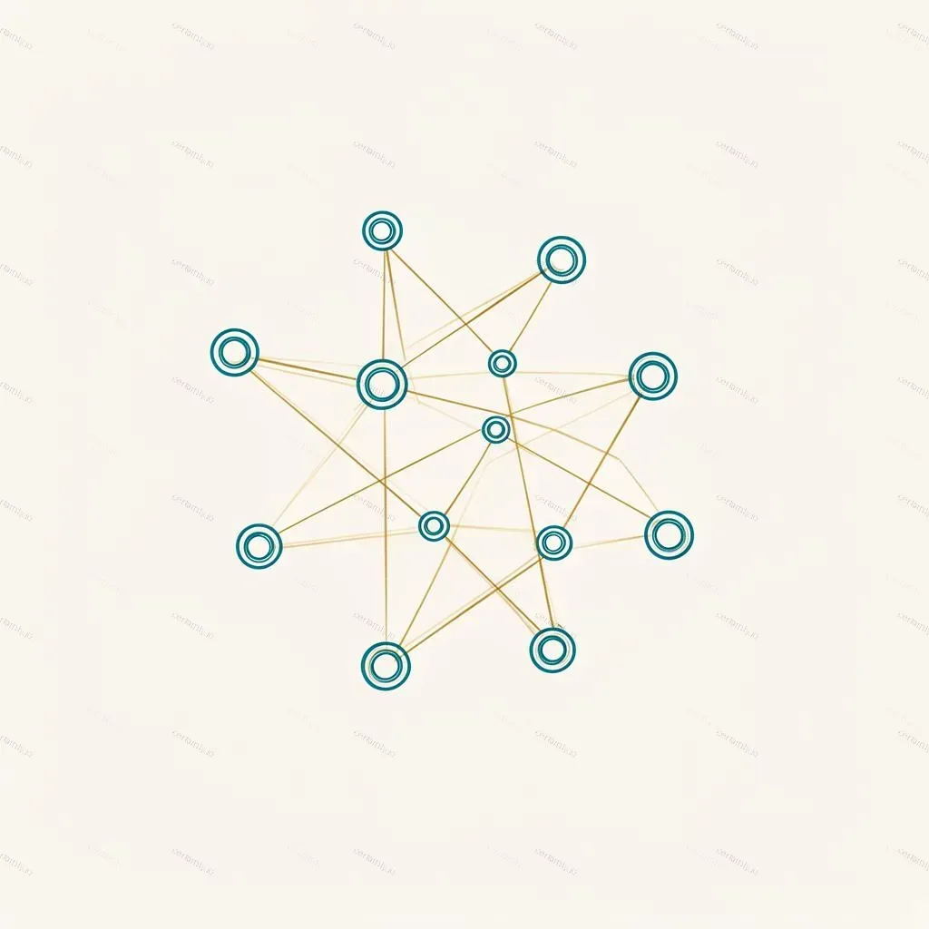 Abstract futuristic visualization of AI agents transforming customer experience through interconnected networks