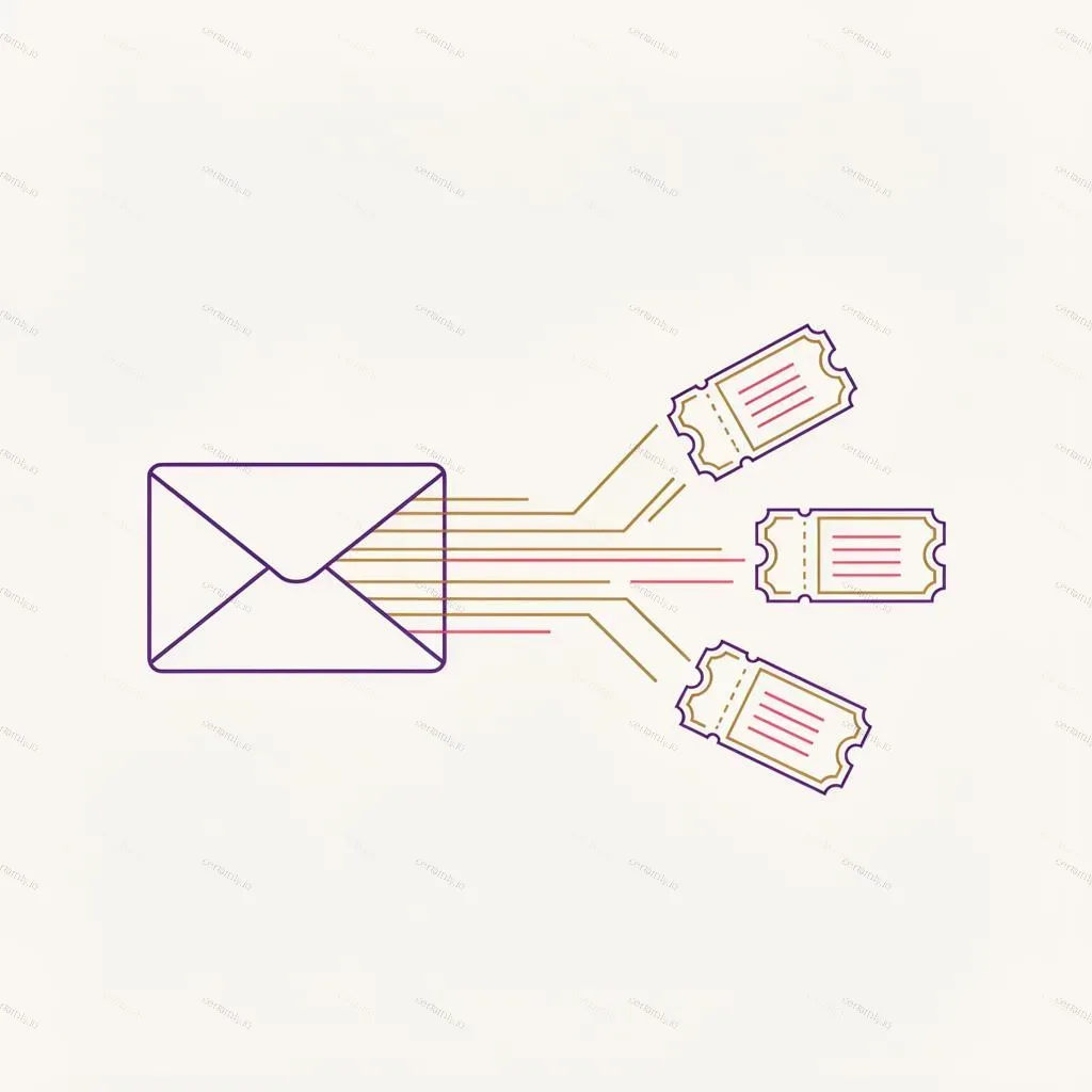 Email inbox interface with AI-powered response suggestions