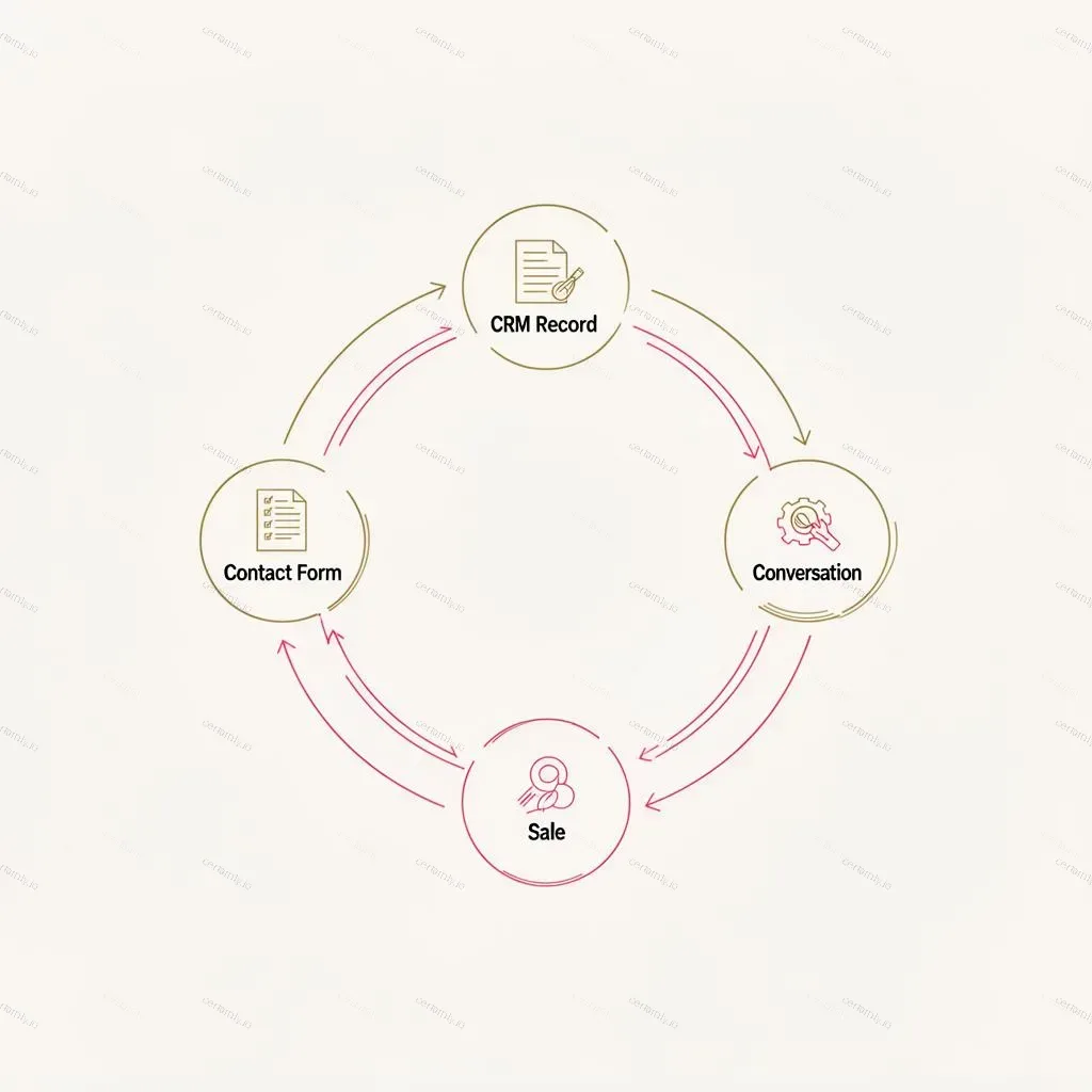 CRM dashboard showing customer data and interaction history