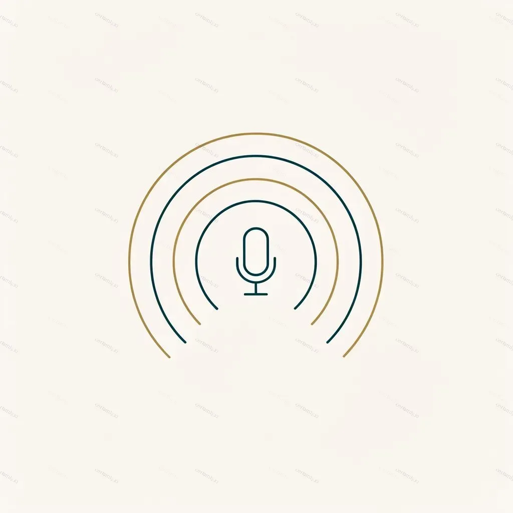 Voice waveform visualization with AI processing indicators