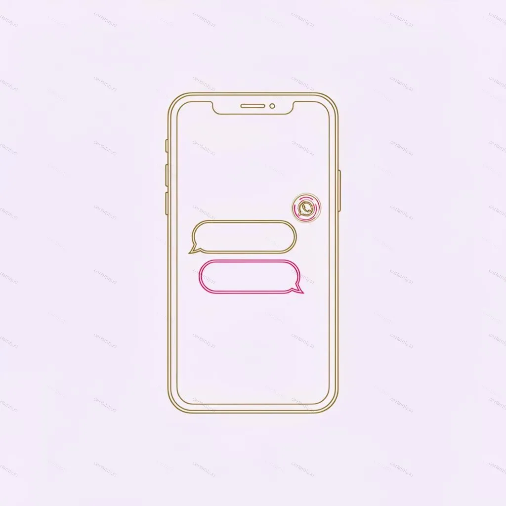 WhatsApp messaging interface on a smartphone